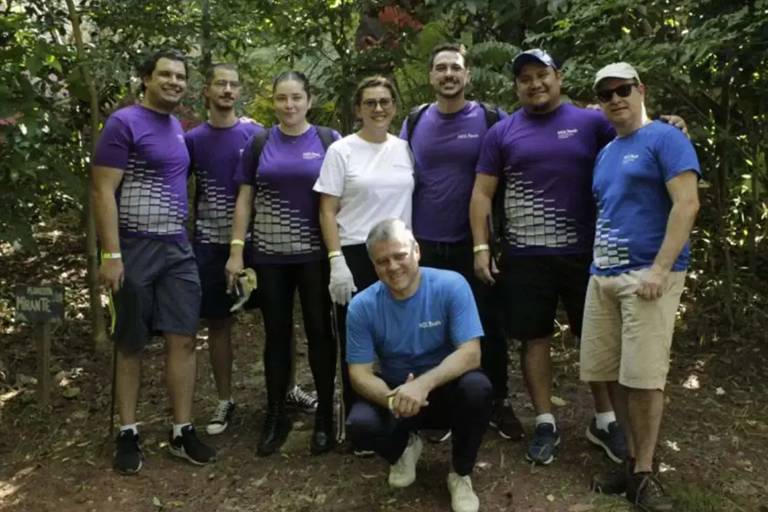 HCLTech's volunteers for a reforestation activity in São Paulo