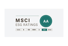 Rated as an ESG ‘Leader’ in the software and services industry by MSCI