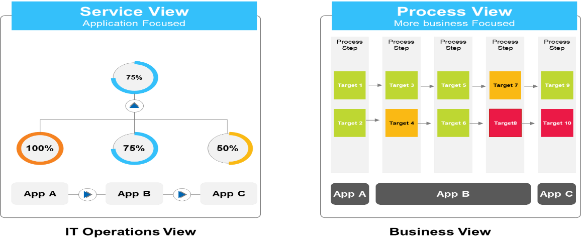 Unified Service and Process View for Business Process Monitoring