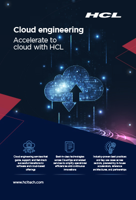 Cloud engineering – Accelerate to cloud with HCLTech