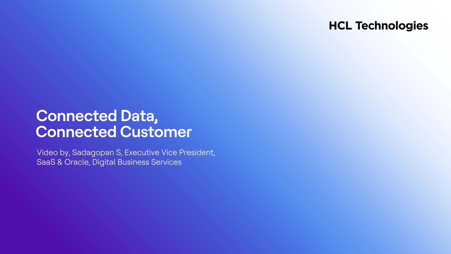 Connected Data, Connected Customer