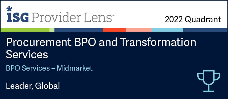 HCL Technologies named as a Leader in ISG Provider Lens™ Procurement BPO and Transformation Services - BPO Services – Midmarket - Global 2022 HCL Technologies named as a Leader in ISG Provider Lens™ Procurement BPO and Transformation Services - BPO Services – Midmarket - Global 2022