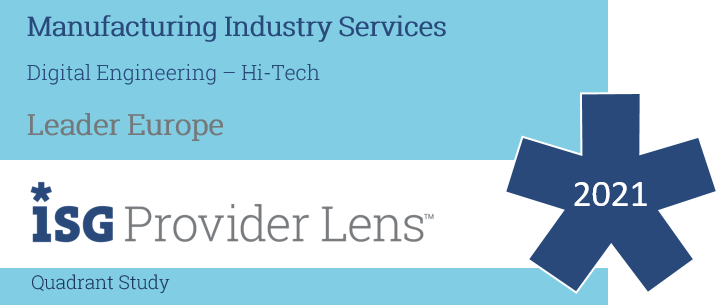 HCL Technologies positioned as a Leader in ISG Provider Lens™ Manufacturing Industry Services - Digital Engineering – Hi-Tech, Europe 2021 HCL Technologies positioned as a Leader in ISG Provider Lens™ Manufacturing Industry Services - Digital Engineering – Hi-Tech, Europe 2021