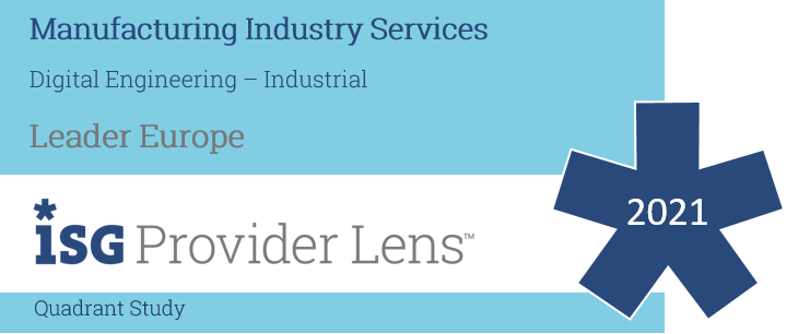 HCL Technologies positioned as a Leader in ISG Provider Lens™ Manufacturing Industry Services - Digital Engineering – Industrial, Europe 2021