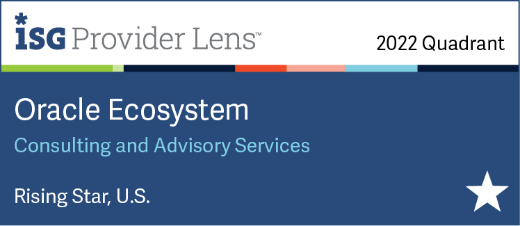 HCLTech Recognized as Rising Star In ISG Provider Lens™ Oracle Ecosystem - Consulting and Advisory Services - U.S. 2022 HCLTech Recognized as Rising Star In ISG Provider Lens™ Oracle Ecosystem - Consulting and Advisory Services - U.S. 2022