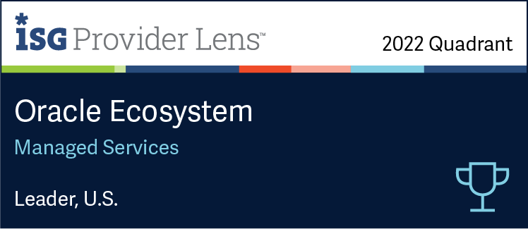 HCLTech Recognized as Leader In ISG Provider Lens™ Oracle Ecosystem - Managed Services - U.S. 2022 HCLTech Recognized as Leader In ISG Provider Lens™ Oracle Ecosystem - Managed Services - U.S. 2022