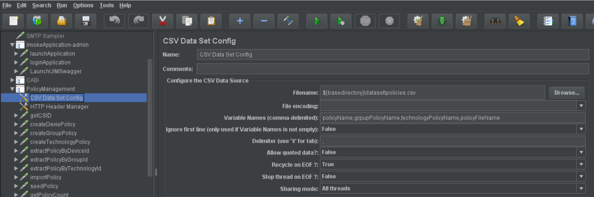 API Automation using JMeter