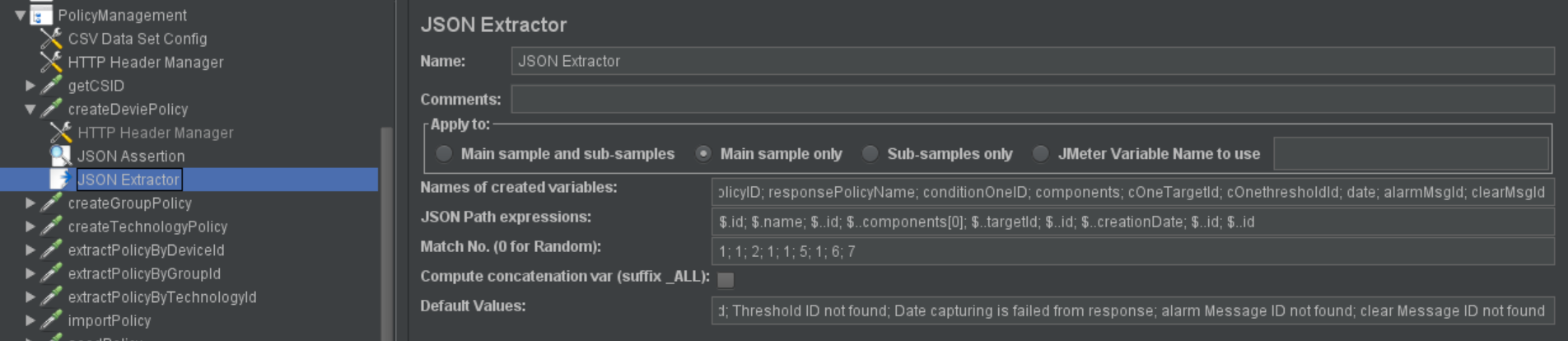 API Automation using JMeter
