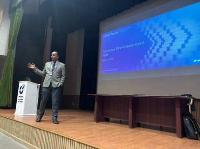 Student interaction at IIM K campus