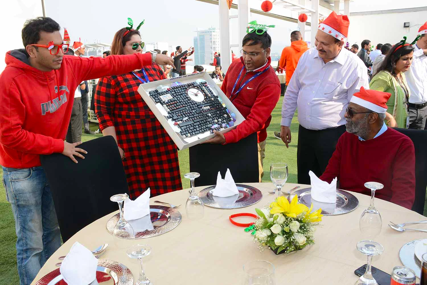 Christmas Celebrations with Shiv Nadar at Noida
