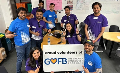 Proud Volunteers of Greater Vancouver food Bank