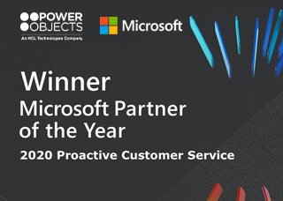 PowerObjects Wins 2020 Microsoft Global Microsoft Partner of the Year Award