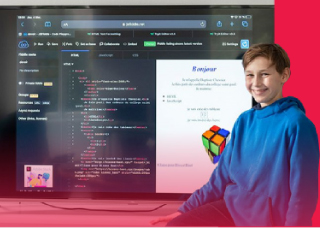 Baptiste, 11 years old, a student who is delighted to have joined the coding program Baptiste, 11 years old, a student who is delighted to have joined the coding program