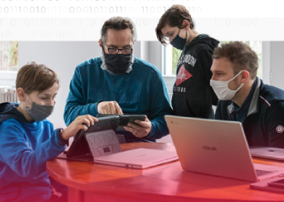 Baptiste, 11 years old, a student who is delighted to have joined the coding program Baptiste, 11 years old, a student who is delighted to have joined the coding program