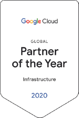 2020 Google Cloud Specialization Partner of the Year – Infrastructure 2020 Google Cloud Specialization Partner of the Year – Infrastructure