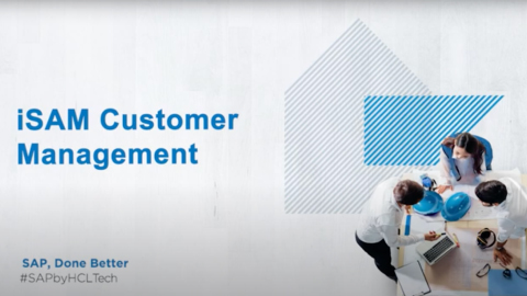 HCLTech iSAM Maintenance Foundation