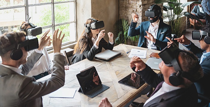 Collaborating and connecting with employees and customers in the metaverse